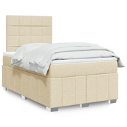 Giroletto a Molle con Materasso Crema 120x190 cm in Tessuto 3293912