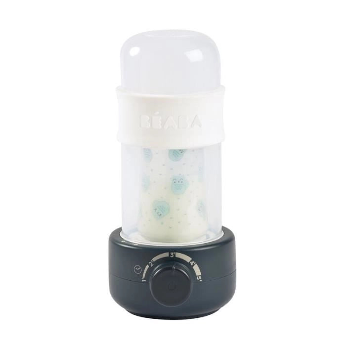 BEABA Baby milk second, scaldabiberon a vapore, blu notte