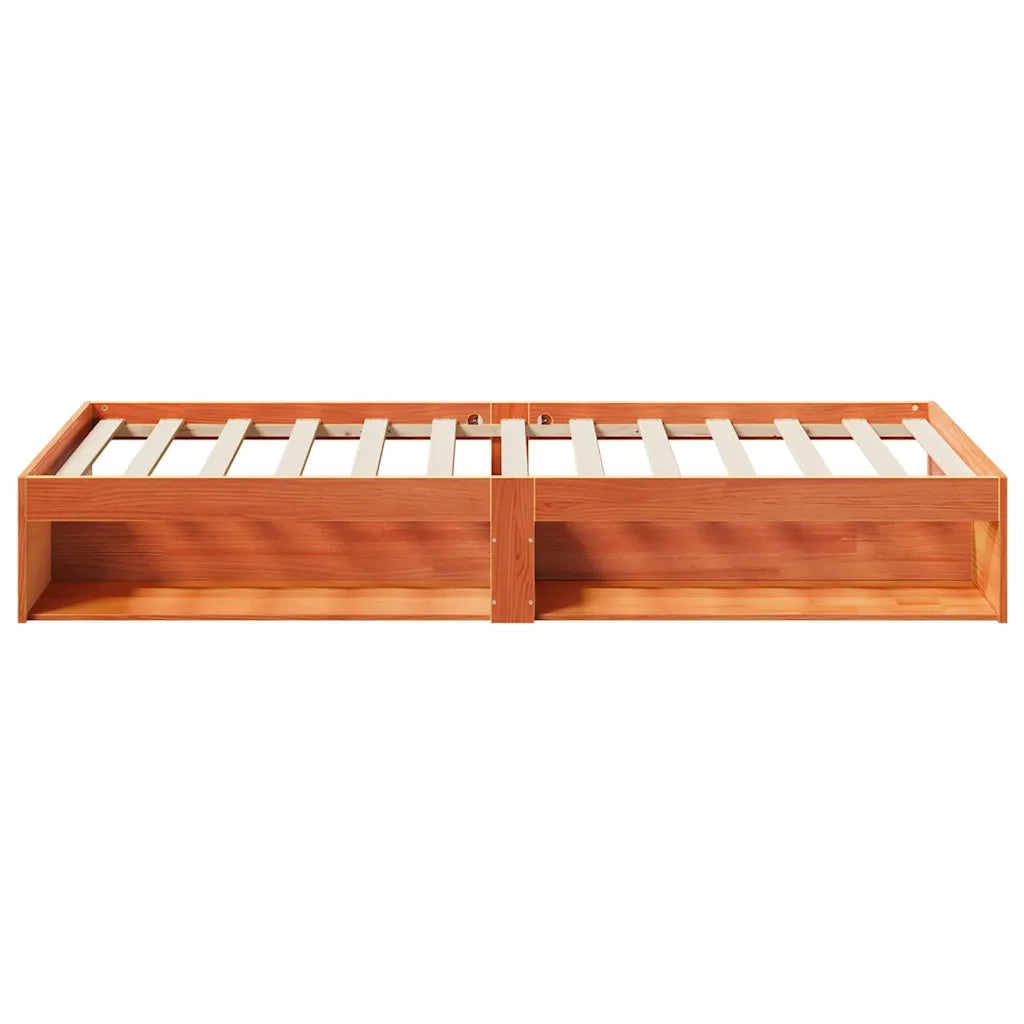 Dormeuse senza Materasso-Divano Letto-Struttura Letto Marrone Cera 90x200 cm Legno di Pino 151817