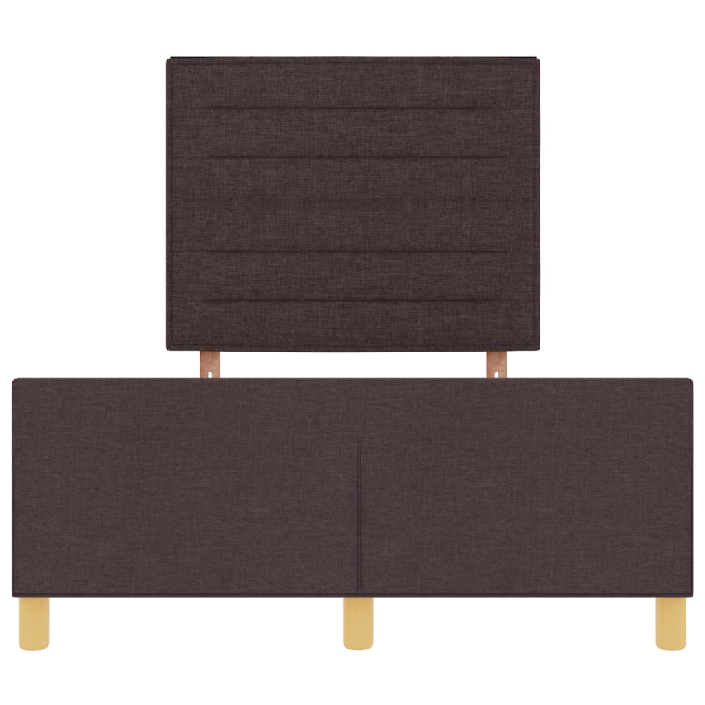 Struttura del Letto  Marrone Scuro 120x200 cm in Tessuto