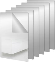 Specchio Acrilico 20 x 30 cm - Autoadesivo - Specchio Senza Cornice - Acrilico di Alta Qualità - 6 Pezzi - Angoli Arrotondati