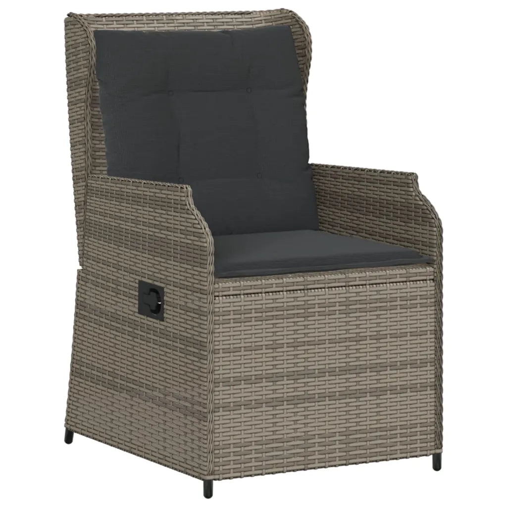 Set Divani da Giardino 6 pz con Cuscini in Polyrattan Grigio 3262468