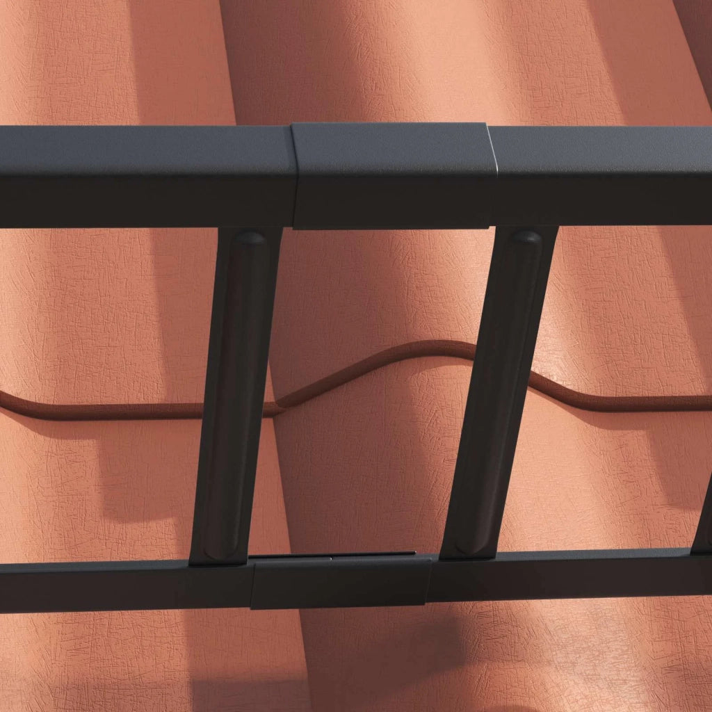 Guardia per neve sul tetto Nero 100 x 2,5 x 20 cm Acciaio CFW8236732