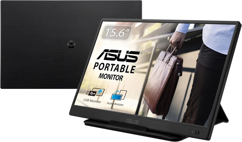 ASUS ZenScreen Monitor Portatile 15.6” 1080P FHD (MB165B) - Monitor da viaggio IPS USB-C, Anti-sfarfallio, Filtro Luce Blu, Display Esterno per Laptop e Macbook