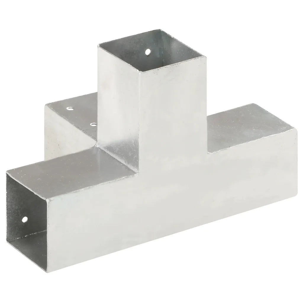 Connettori per Pali a Forma di X 4 pz in Metallo Zincato 71x71 mm cod mxl 77838