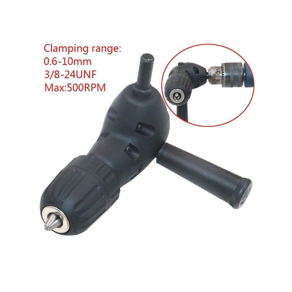 Trade Shop - Mandrino Angolare 90° Accessorio Per Trapano A Cremagliera 0,6 - 10 Mm -