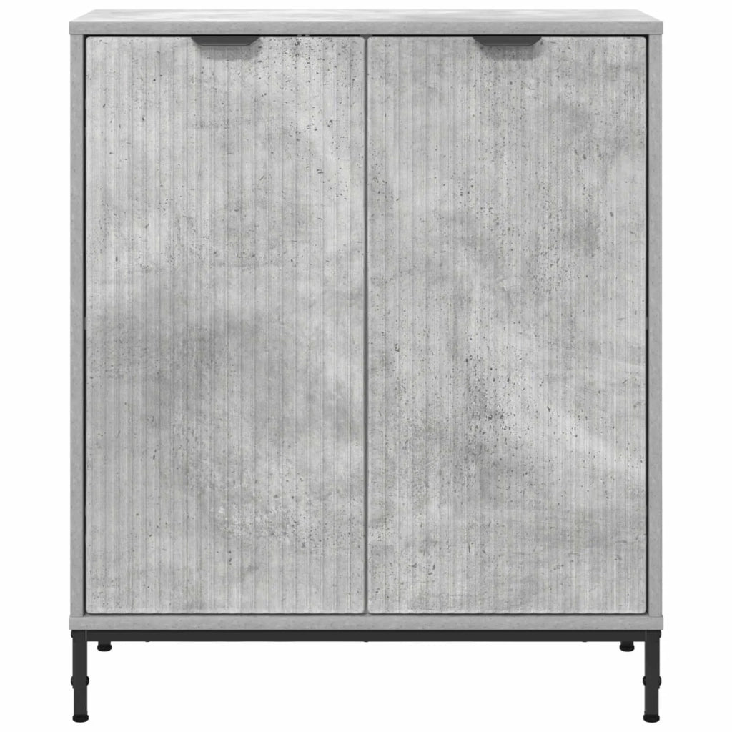 Credenza Grigio cemento 69,5 x 33 x 82 cm Legno multistrato 883427