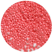 Kralen perzik 4 mm in vetro per catenina, 6/0 per bracciale, per gioielleria fai da te stesso (perzik)
