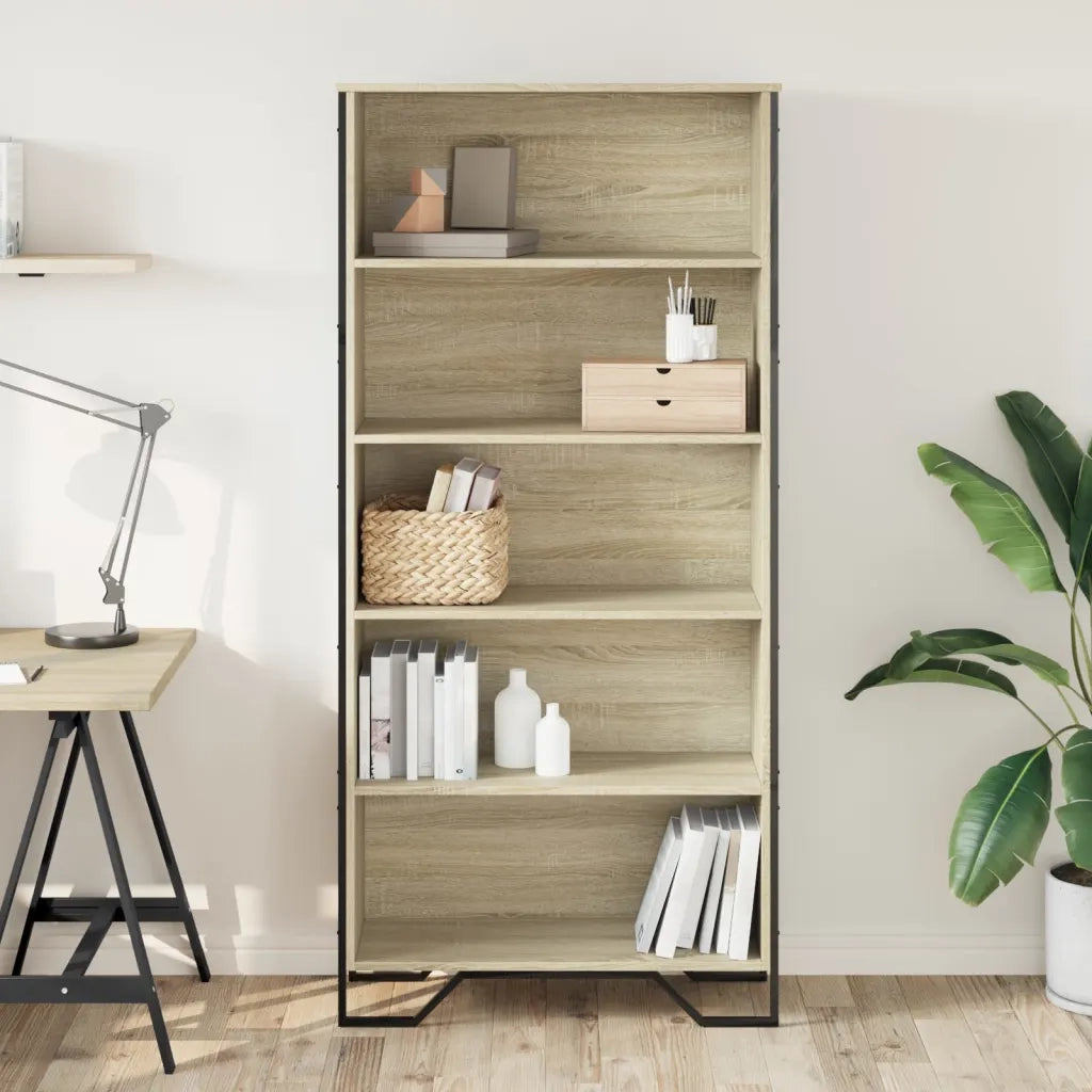 Libreria Rovere Sonoma 80x31x169 cm in Truciolato 3295313