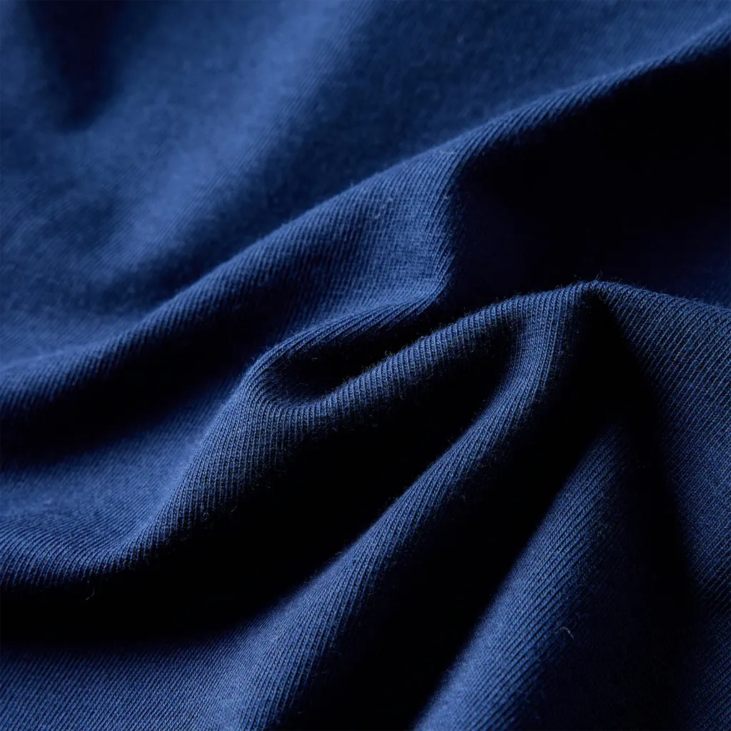 Maglietta per Bambini Maniche Lunghe Blu Marino 116