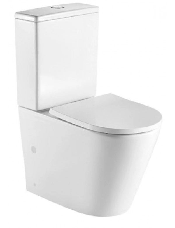 ZINA Set WC da appoggio senza montatura - con sedile WC e serbatoio
