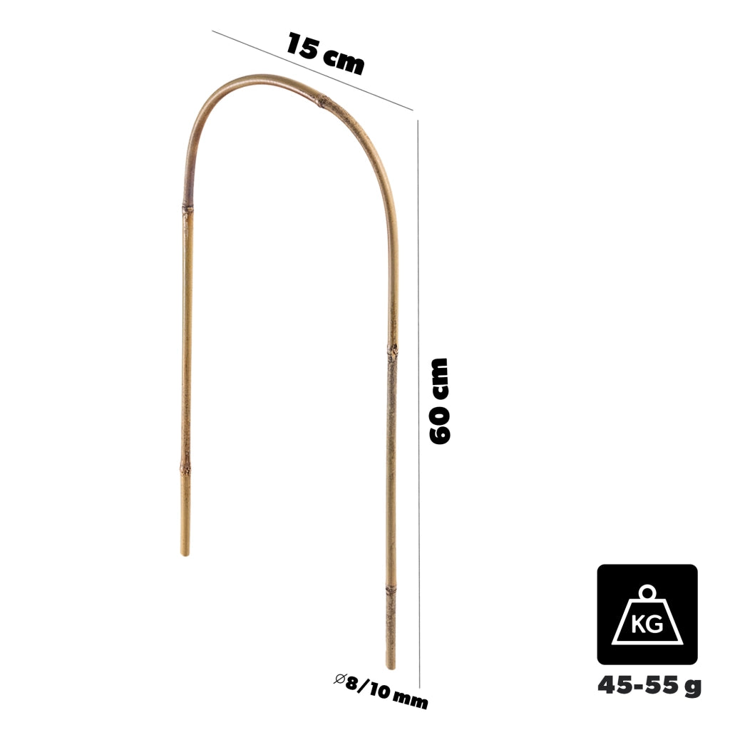 KADAX Bambusowa podpora łukowa 60cm x 8/10mm x 15c