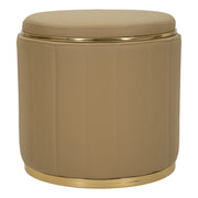 Puff Con Contenitore London Marrone cm ø 46,5x44