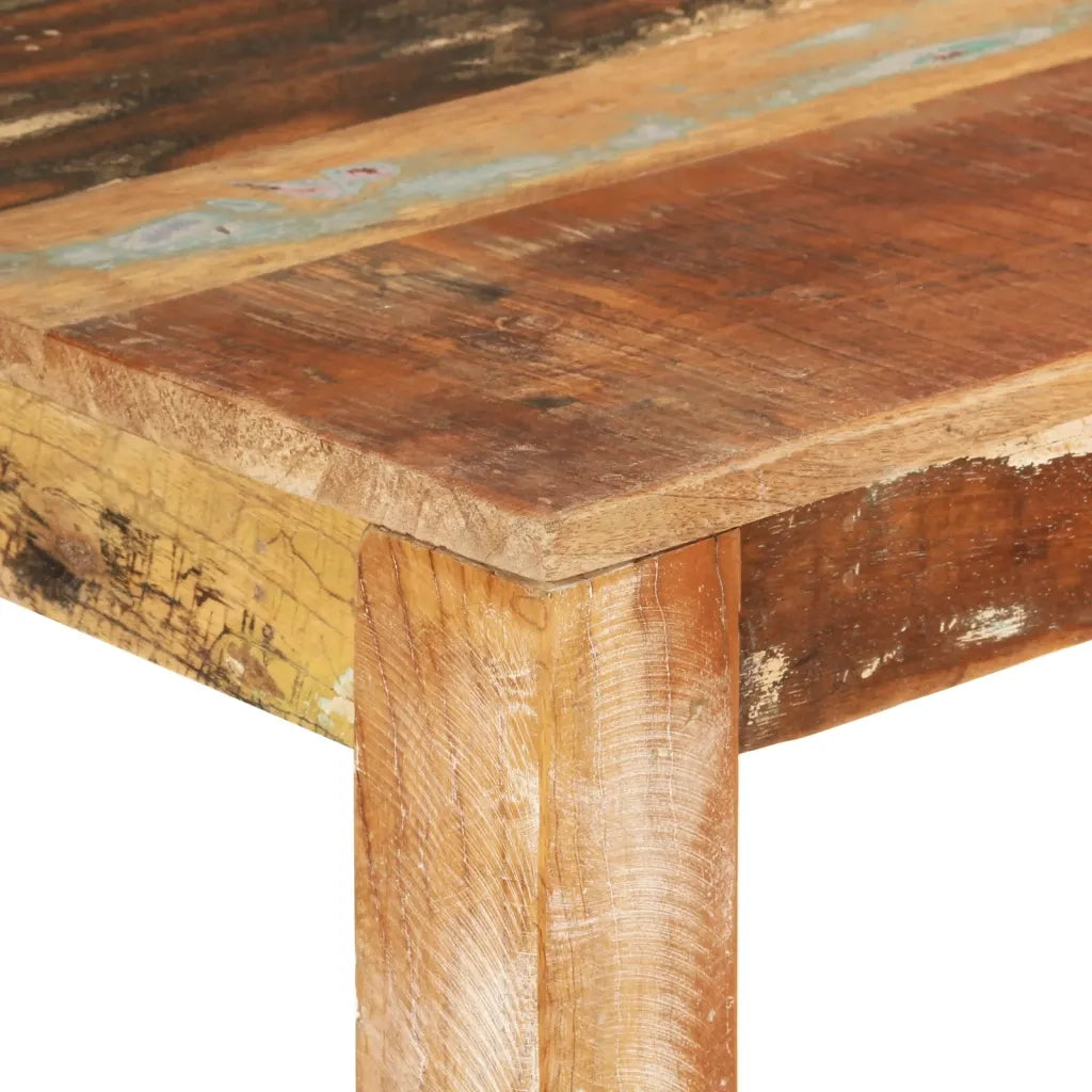 Tavolo da Pranzo 110x55x76 cm in Legno Massello di Recupero