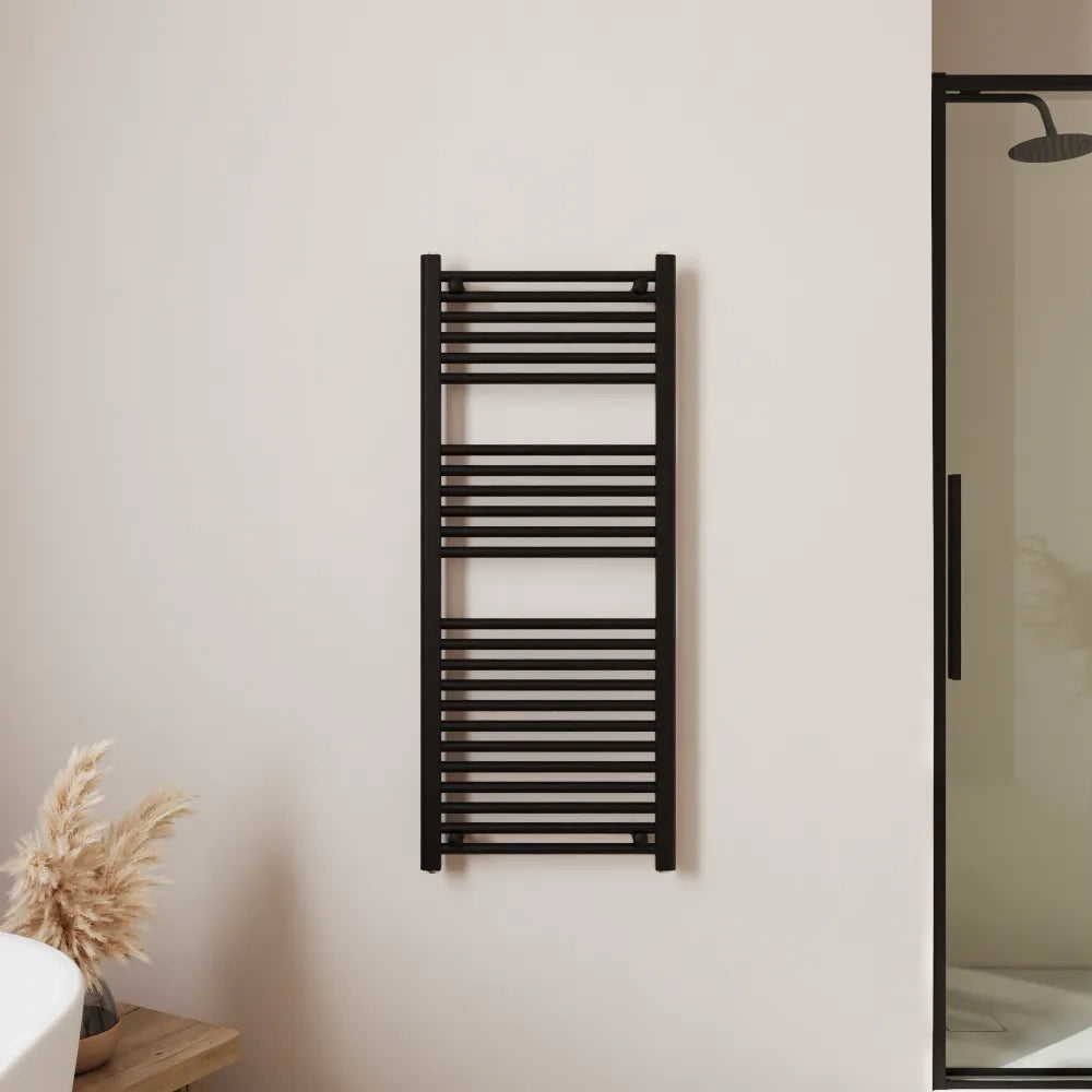Termoarredo idraulico 1200x550 nero opaco interasse 500 | Polaris