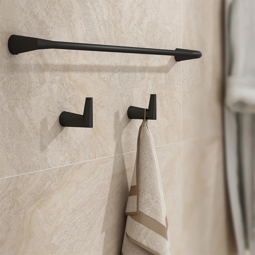 Vicco Set accessori bagno Nero 5 parti