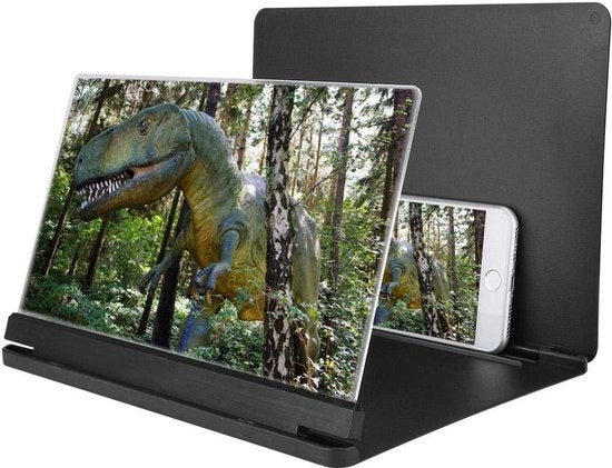 Verglasso HD per Smartphone - Amplificatore di Immagine 4-6x - Stazione di Visualizzazione 12 Pollici - Leggero e Compattibile - Adatto a Tutti i Telefoni Cellulari