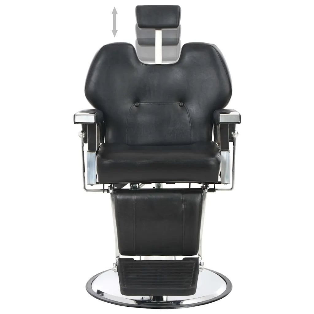 Poltrona da Barbiere-Poltroncina Nera 72x68x98 cm in Similpelle