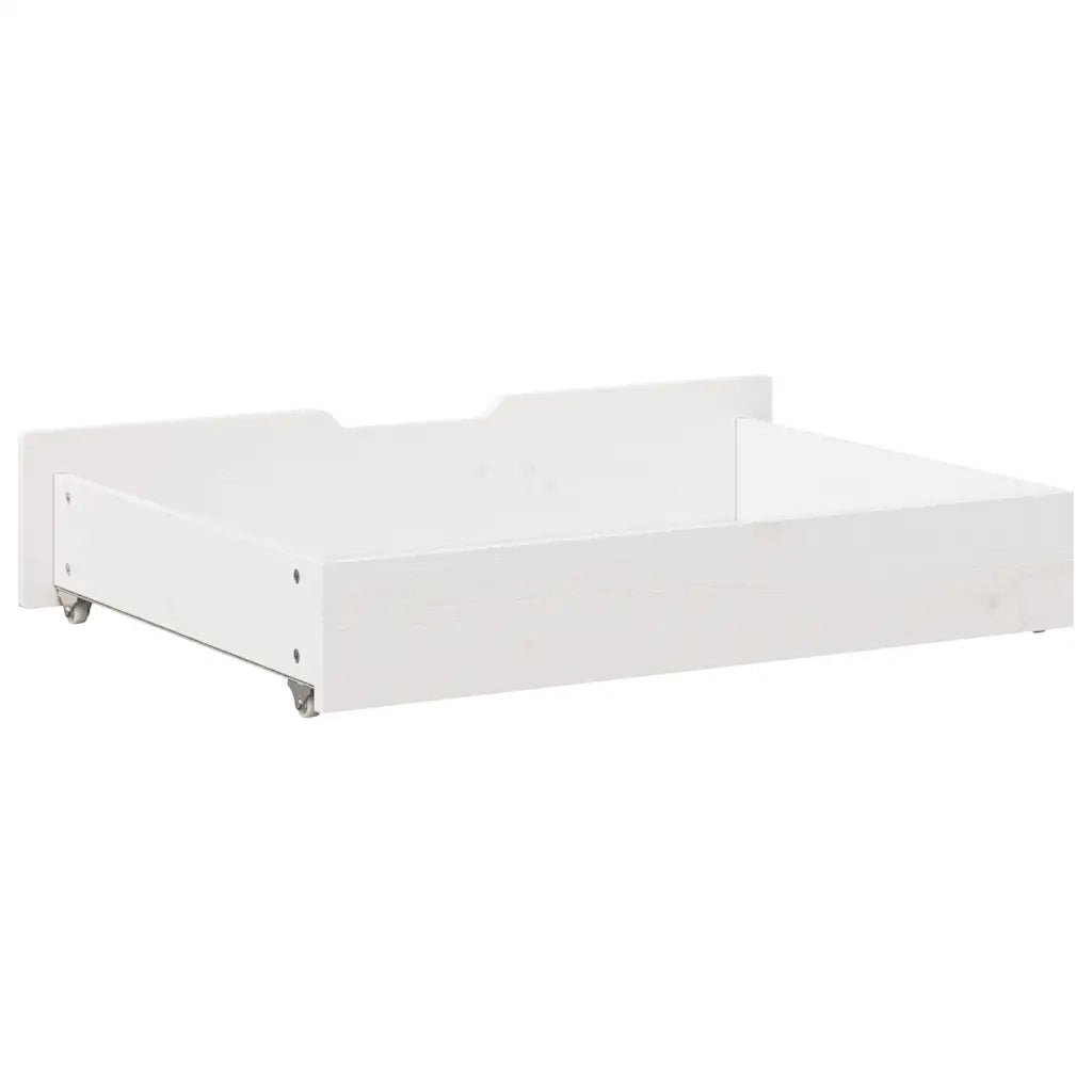 vidaXL Cassettoni da Letto 2 pz Bianchi 80x55x17 cm in Legno di Pino