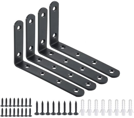 Sostegno per Pannelli Inclinabile - 125 x 75 x 20 mm - Sostegno per Pannelli in Metallo - Flessibile e Resistente ai Colpi - Adatto per Libreria