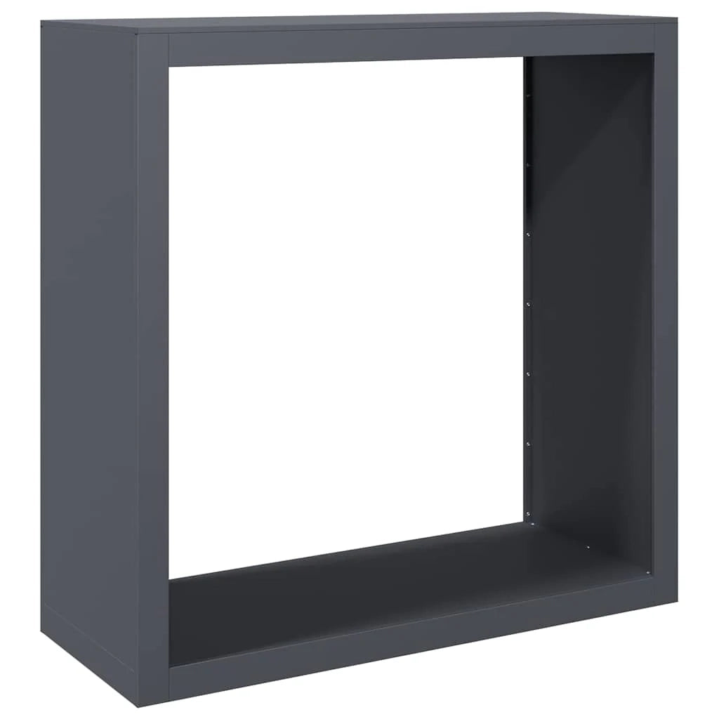 Portalegna 100 x 40 x 100 cm acciaio antracite 02_0043684
