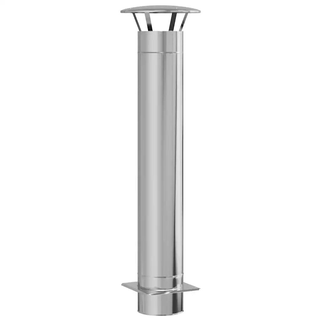 Estensione Camino Argento 35 x 35 x 132 cm Acciaio inossidabile 42008454