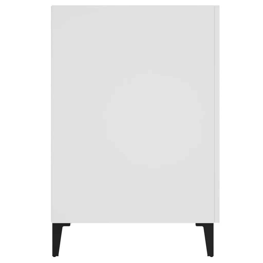 Scrivania Bianca 140x50x75 cm in Legno Multistrato 812771
