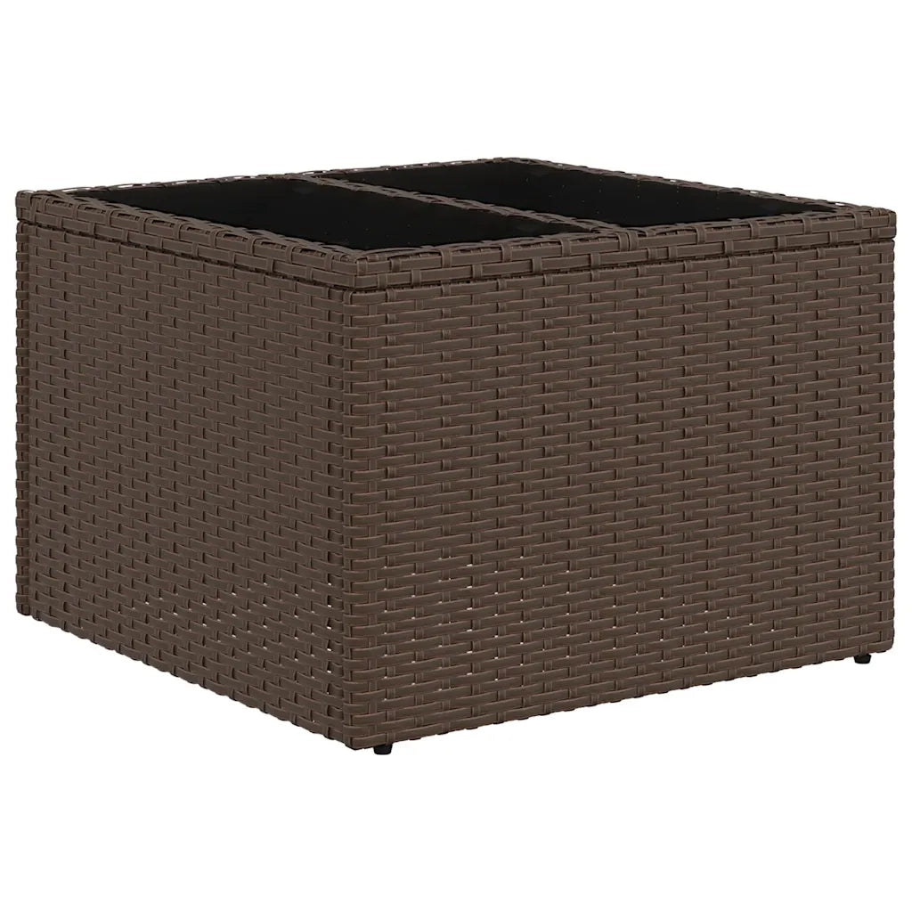 Set Divani da Giardino 8 pz con Cuscini Marrone in Polyrattan 3325720