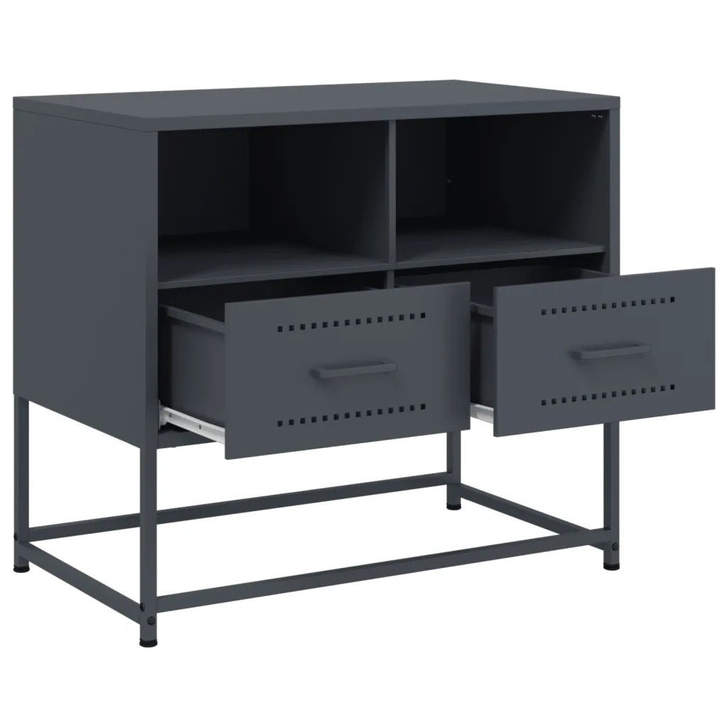 Mobile TV Antracite 68x39x60,5 cm in Acciaio