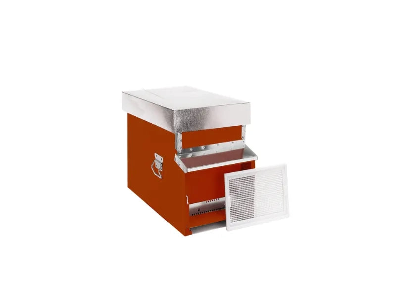 Arnia 1087H Dadant-Blatt 7 favi nomadismo fondo mobile antivarroa - Rosso mattone
