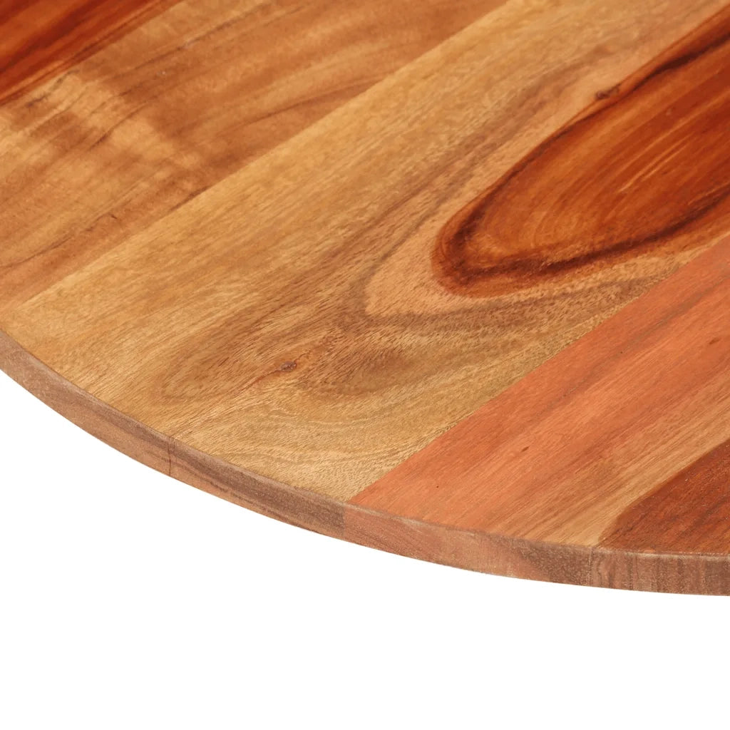 Piano Tavolo in Legno Massello di Acacia Rotondo 15-16 mm 50 cm 285968