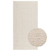 Tappeto ZIZUR Crema 80x150 cm Aspetto Iuta Interni ed Esterni