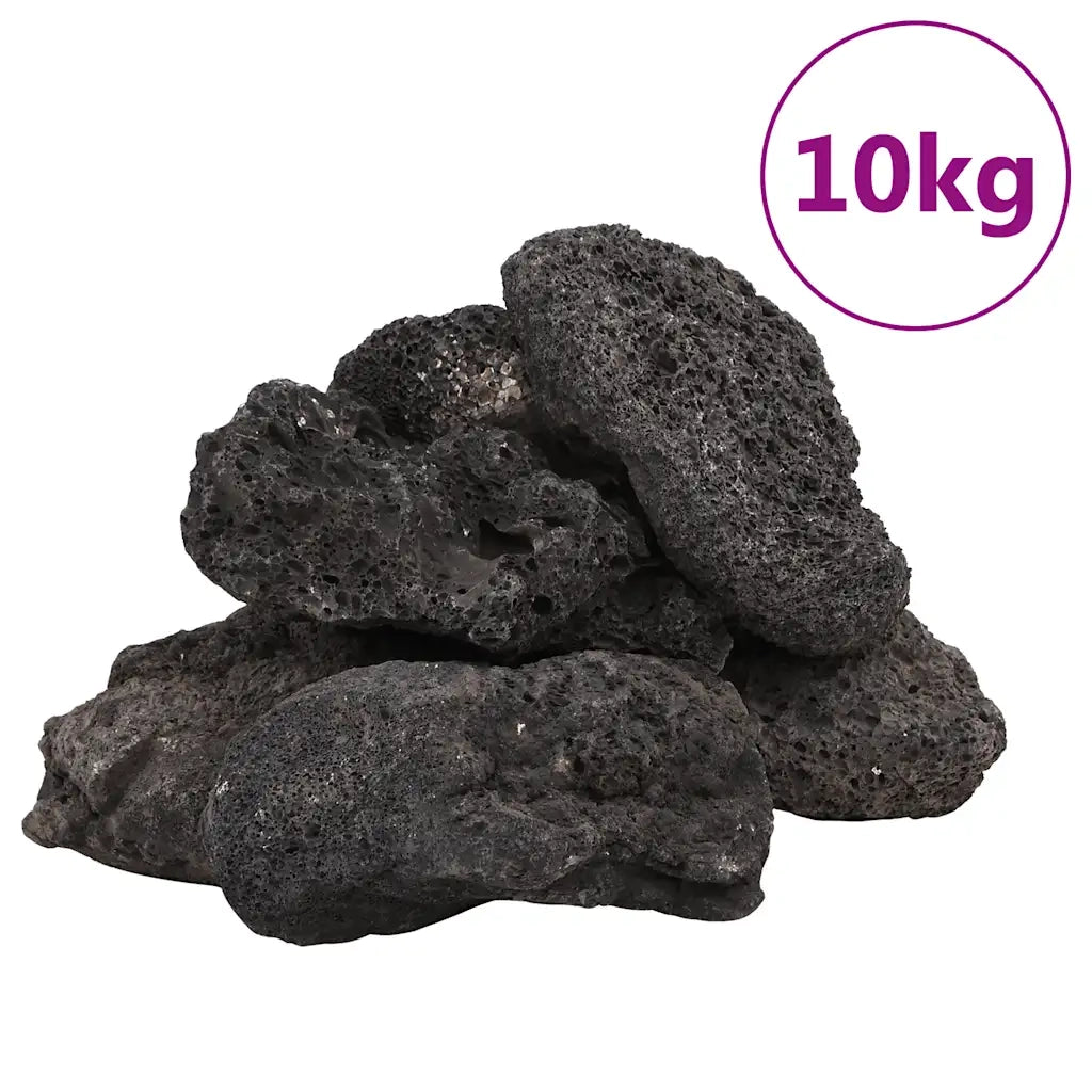 Rocce Vulcaniche 10 kg Nere 10-30 cm CFW1316764