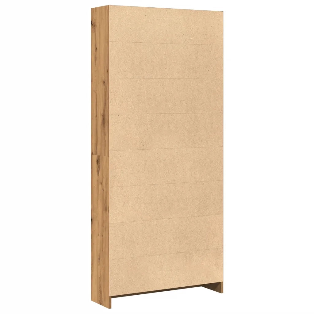 Libreria Rovere Artigianale 80x24x176 cm in Legno Multistrato