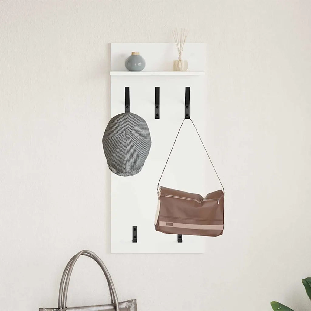 Appendiabiti a muro Bianco 40 x 10 x 90 cm Legno multistrato 874451