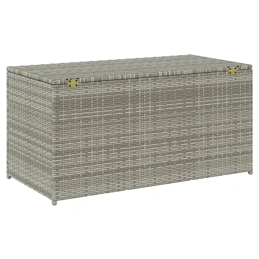Baule da Giardino in Polyrattan 100x50x50 cm Grigio CFW7839577