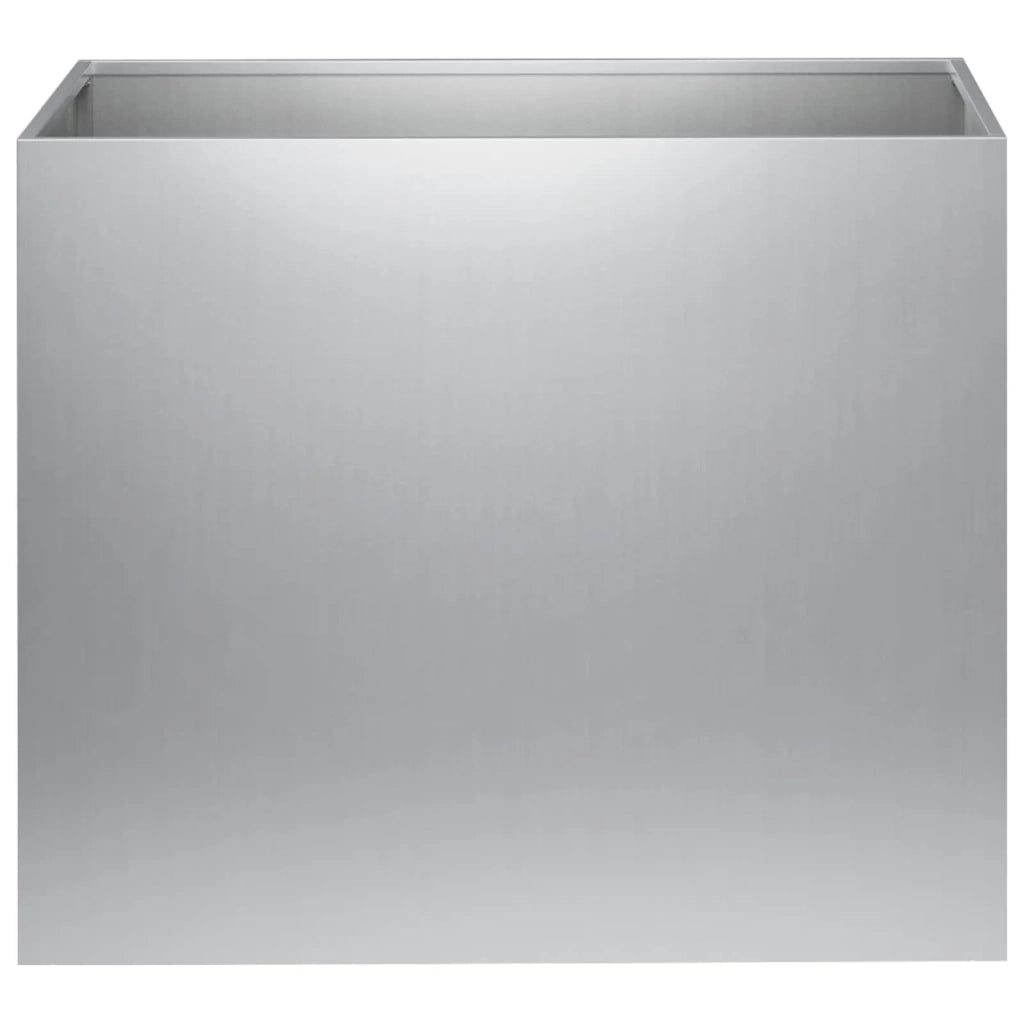 Vaso da giardino 2 pz Argento 50 x 40 x 50 cm Acciaio zincato 8005663