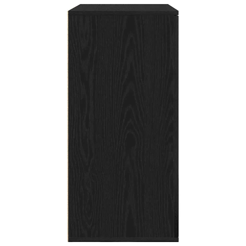 Credenza-Buffet-Armadio da cucina Rovere Nero 79 x 38 x 80 cm Legno multistrato