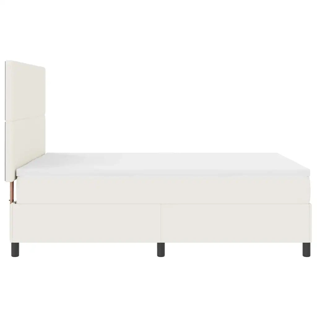 Letto a Sorgente LED con testiera Crema e Bianco 160 x 200 cm 3337653