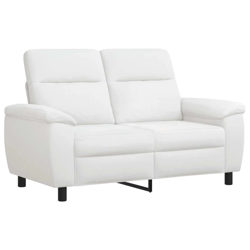Set di divani 2 pcs Bianco Tessuto 3430700