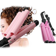 Trade Shop - Piastra Per Capelli Ondulati A Tubo F11 80 Watt Arricciacapelli Onde Triferro -