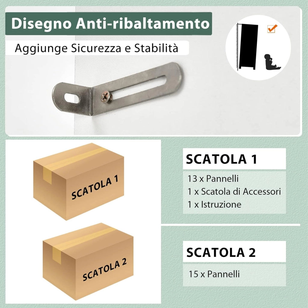 Mobile Cucina con 3 Ante e Credenza, Dispensa Cucina con Cassetto, con Foro per Cavi e Ripiani Regolabili, Ampio Spazio Aperto per Microonde, 60 x 40 x 180 cm (Bianco)