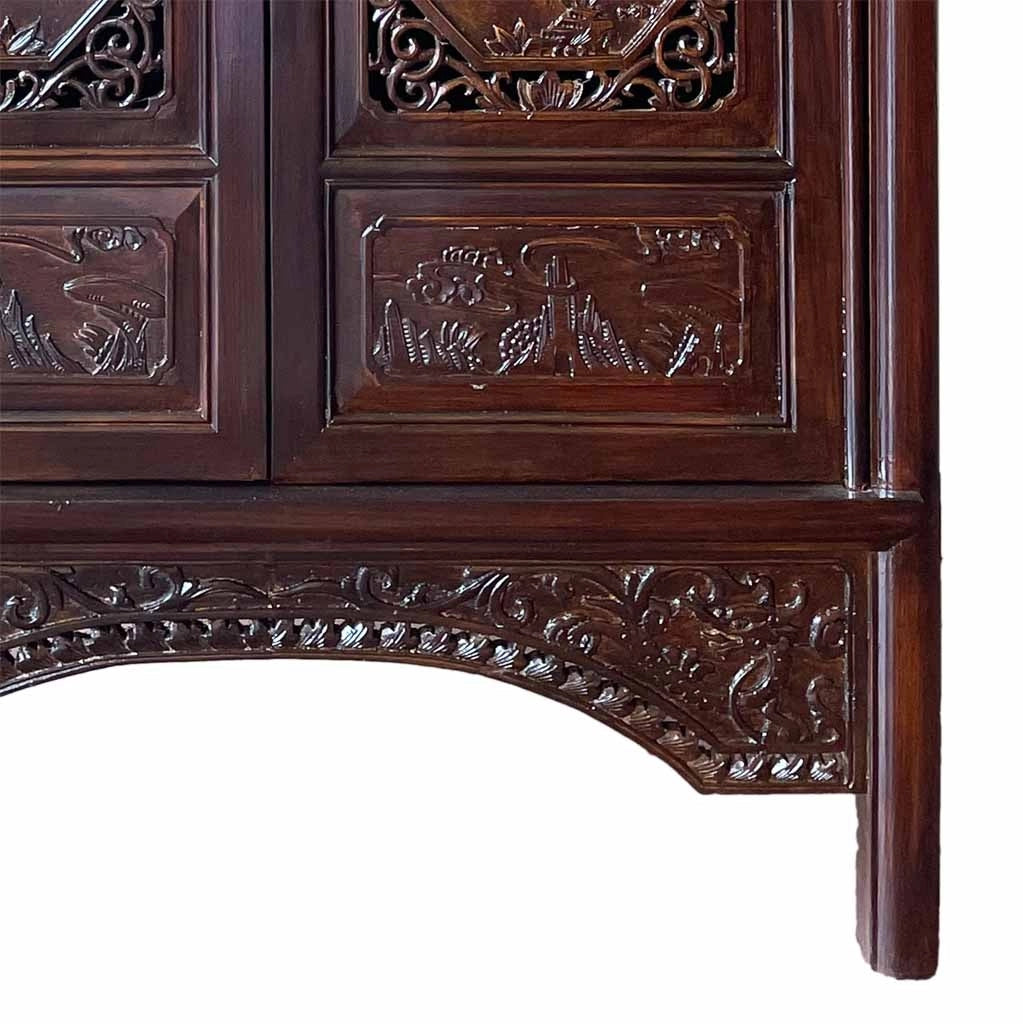 Armadio in legno marrone 95x40x160h