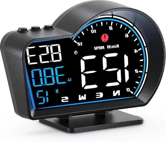 Sistema di misura della velocità con unità di misura in km/h e mph con funzionalità GPS - Installazione rapida e facile, con funzione di orologio e misura della velocità del veicolo