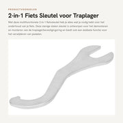 Chiave da bicicletta 2-in-1 - Chiave a molla - Doppia funzione chiave 15/16 mm - Attrezzo per sella - Accessori per bicicletta - Comodo e pratico