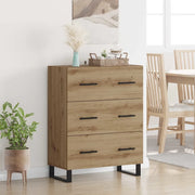 Credenza con Cassetto-Buffet-Armadio da cucina Rovere artigianale 69,5 x 34 x 90 cm 741033