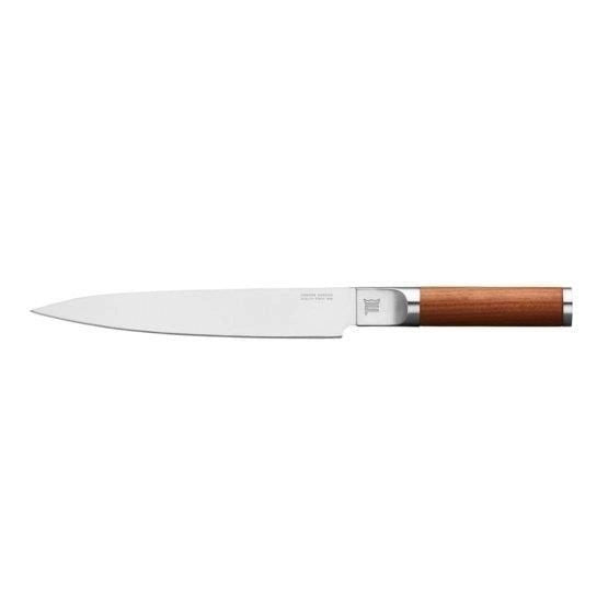 Fiskars 1026422 Norden Coltello Trinciante Lama 19,9 cm Acciaio al Carbonio Manico in Legno colore Marrone