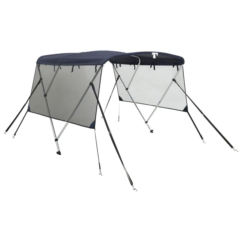 Bimini di Prua Pareti Laterali Rete 3 Archi 183x(185-198)x137cm