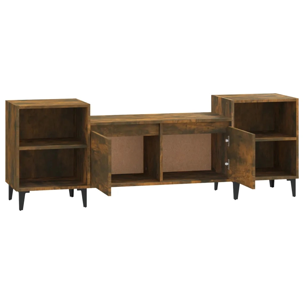 Mobile TV Rovere Fumo 160x35x55 cm in Legno Multistrato cod mxl 27619