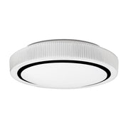 Plafoniera LED Miri 34W 49cm bianco/nero 4000K Milagro